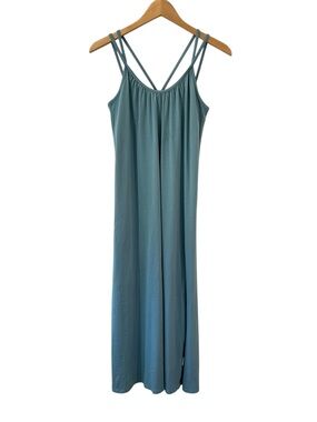 Pact Strappy Midi dress S seafoam blue Organic Cotton casual shelf bra vacation